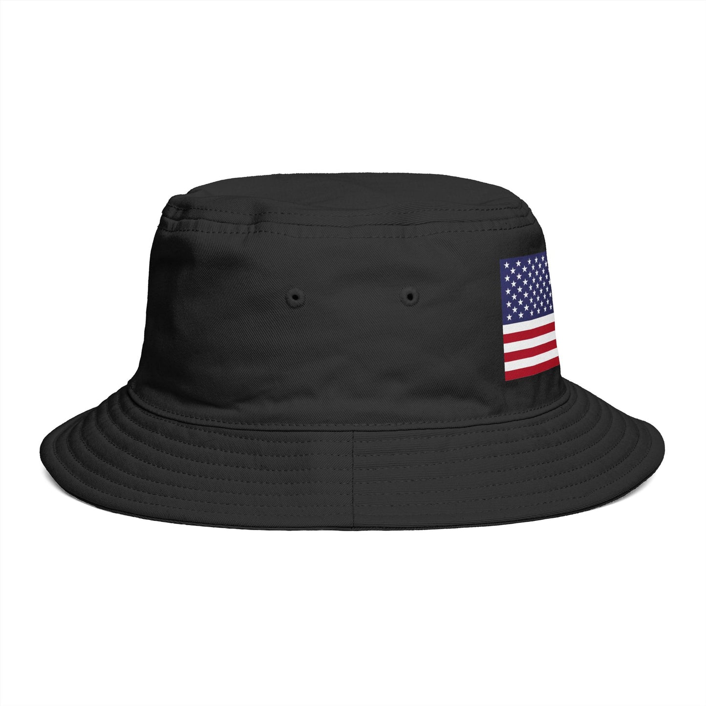 American Flag Bucket Hat — Patriotic USA Embroidered Sun Hat