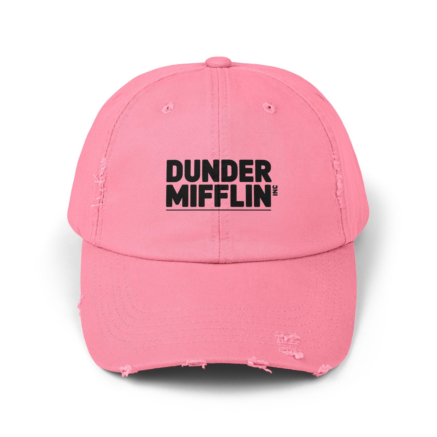 Unisex Distressed Cap Hats Printify True Pink One size