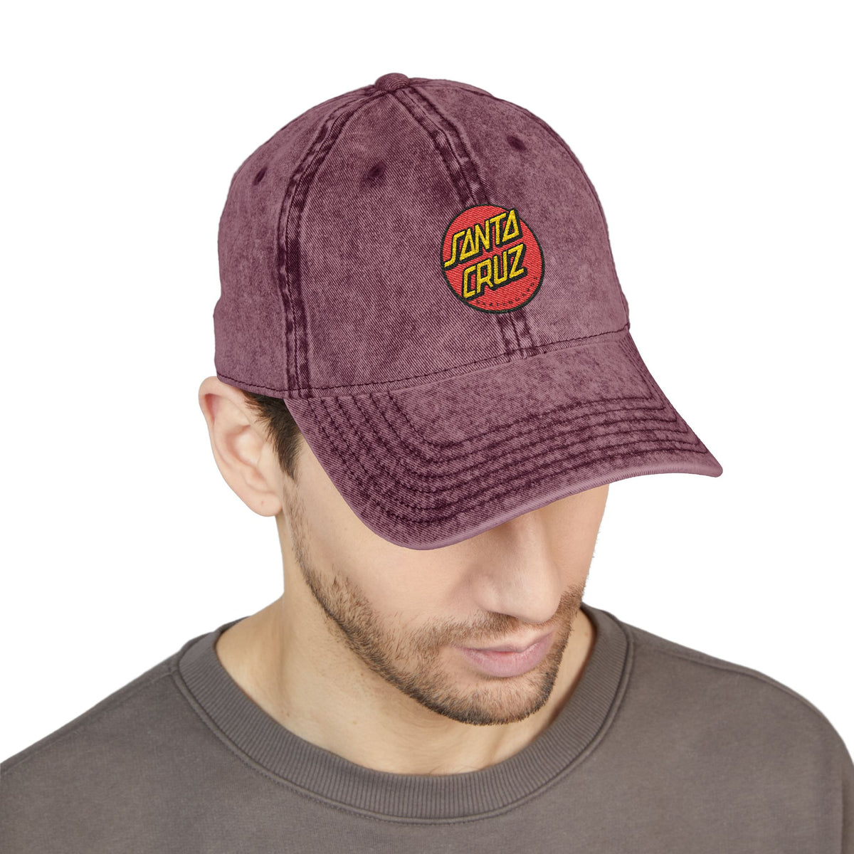 Vintage Embroidered Cap — Santa Cruz Retro Baseball Hat