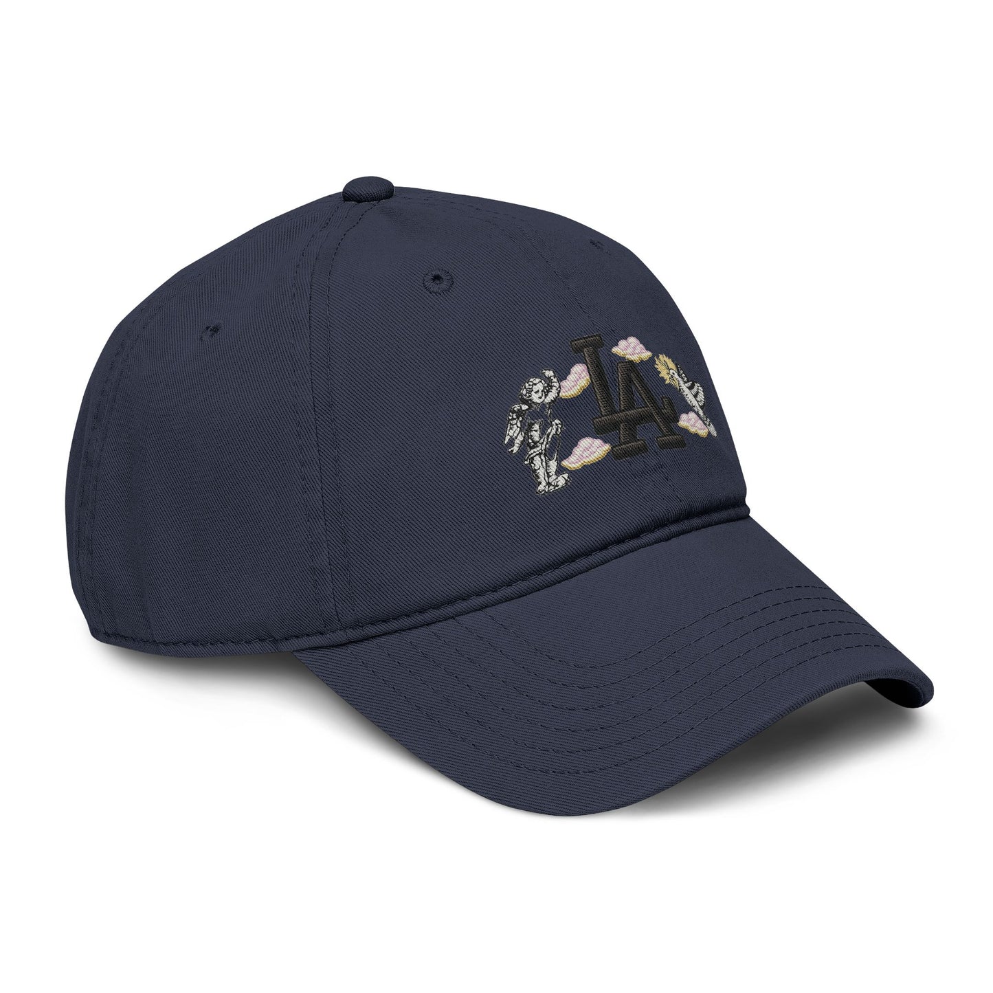 Washed Baseball Cap with LA Embroidered Astronauts Hats Printify