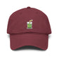 Garment Washed Baseball Cap Hats Printify One size Maroon