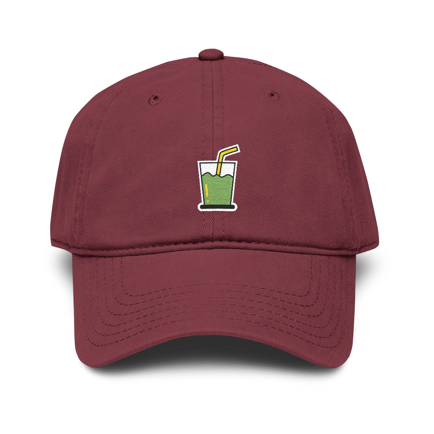 Garment Washed Baseball Cap Hats Printify One size Maroon