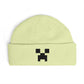 Pixel Creeper Face Cuff Beanie | Gaming Minecraft Inspired Knit Hat Hats Printify