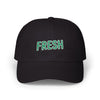 Fresh Embroidered Dad Cap — White Casual Baseball Hat Hats Printify Black One size