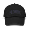 Florida Embroidered Washed Baseball Cap Hats Printify One size Black