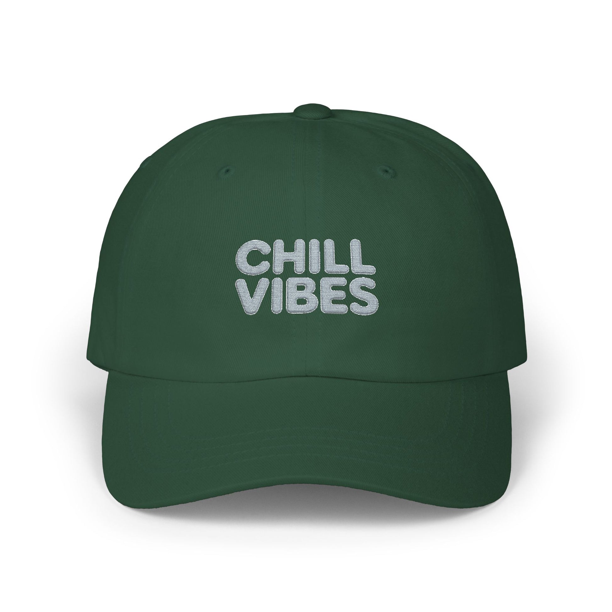 Dad Cap — "Chill Vibes" Embroidered Baseball Hat Hats Printify Spruce One size