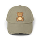 Teddy Bear Distressed Cap — Cute Retro Plush Hat for Casual Wear Hats Printify Light Olive One size