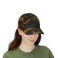 Dad Cap – 'DRUNK' Arch Embroidered White Baseball Hat