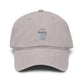 Shaved Ice Embroidered Washed Baseball Cap Hats Printify One size Gray