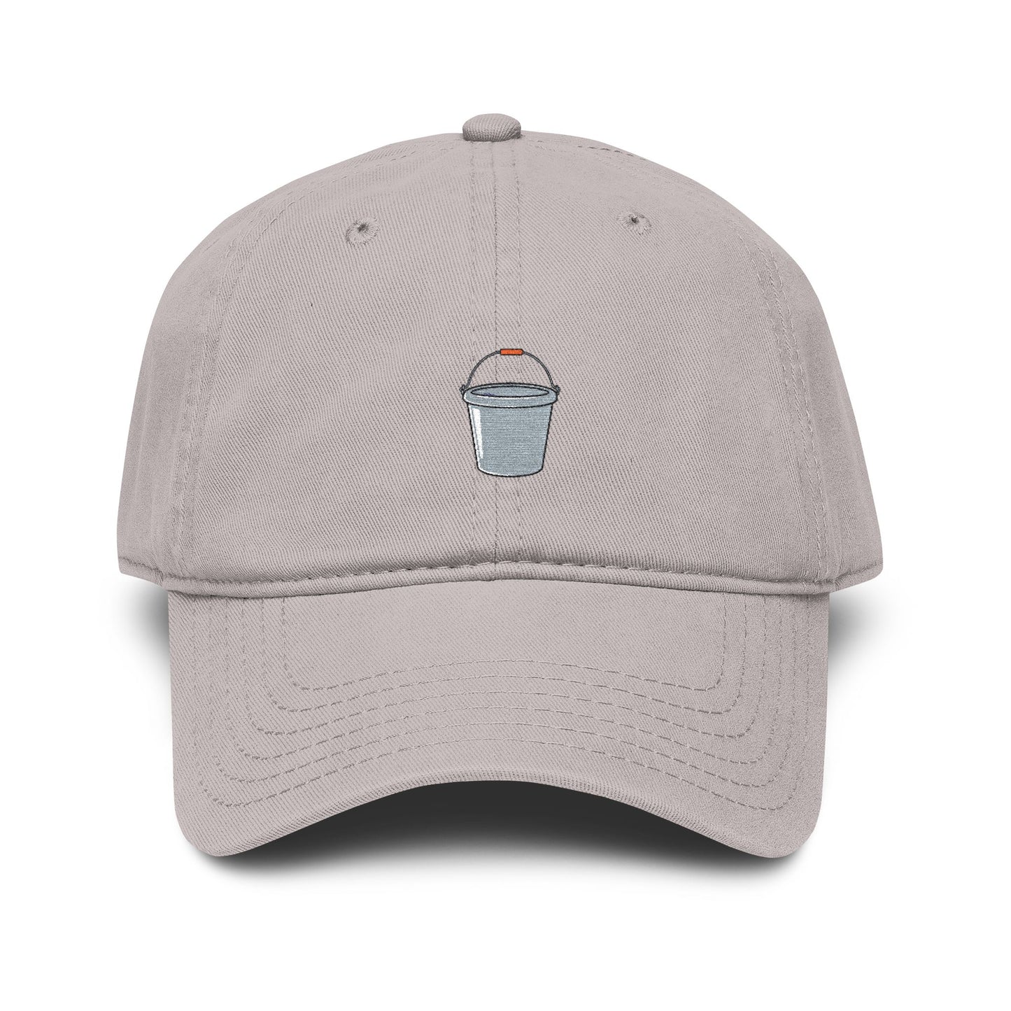 Shaved Ice Embroidered Washed Baseball Cap Hats Printify One size Gray