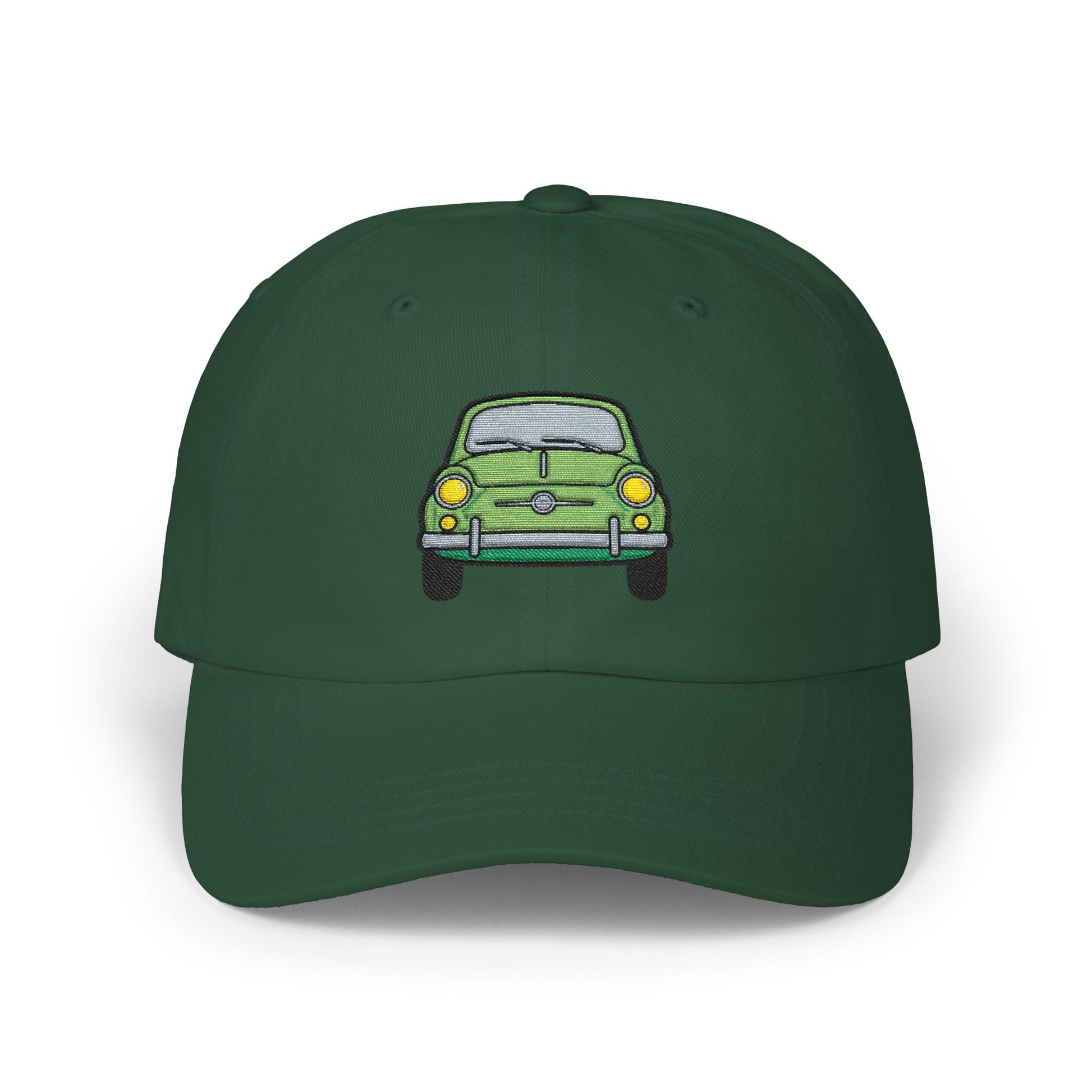 Vintage Green Beetle Dad Cap — Retro Car Baseball Hat Hats Printify Spruce One size