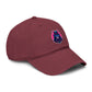 Embroidered Neon Samurai Baseball Cap — Washed Cotton Hat