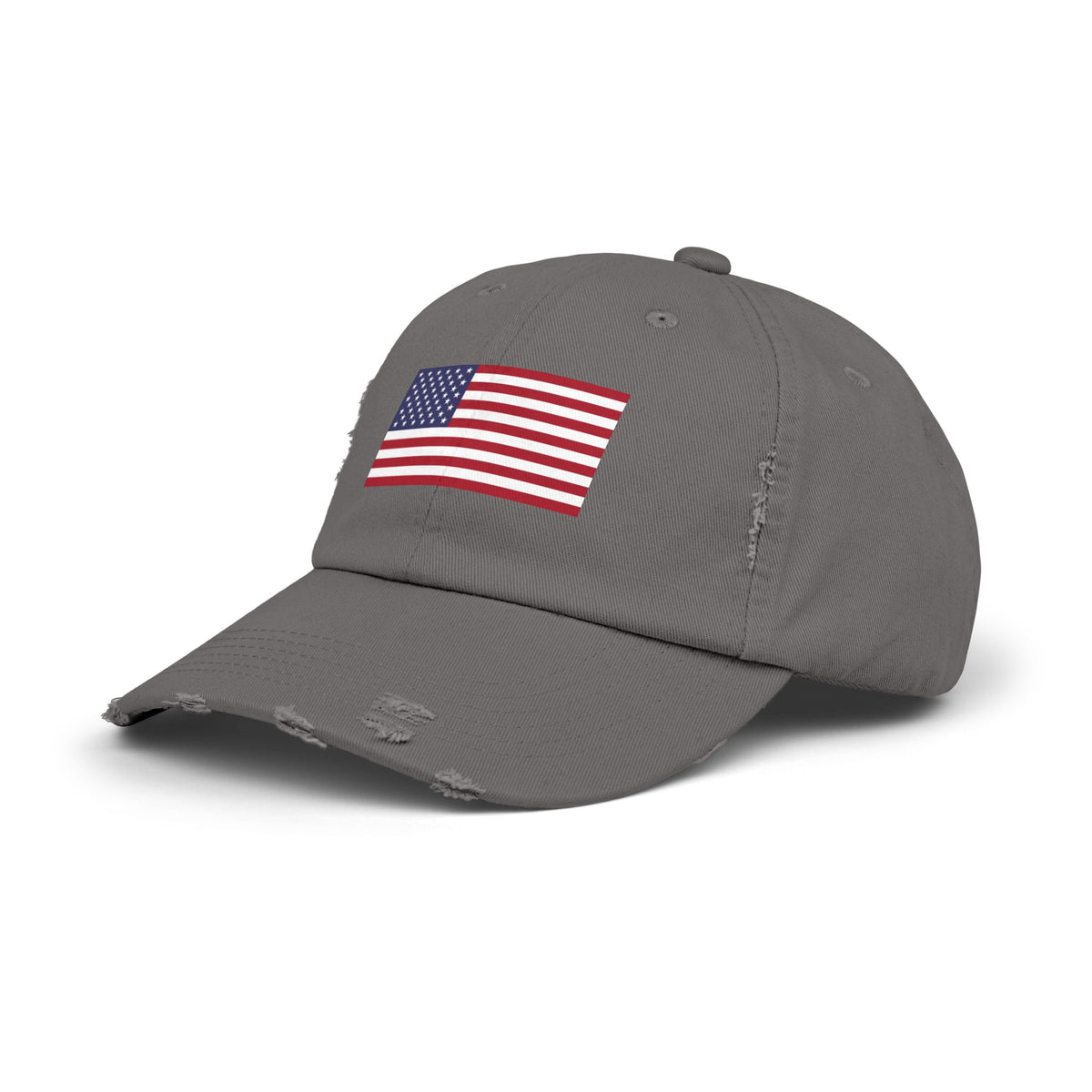 Distressed American Flag Cap — Vintage USA Baseball Hat Hats Printify