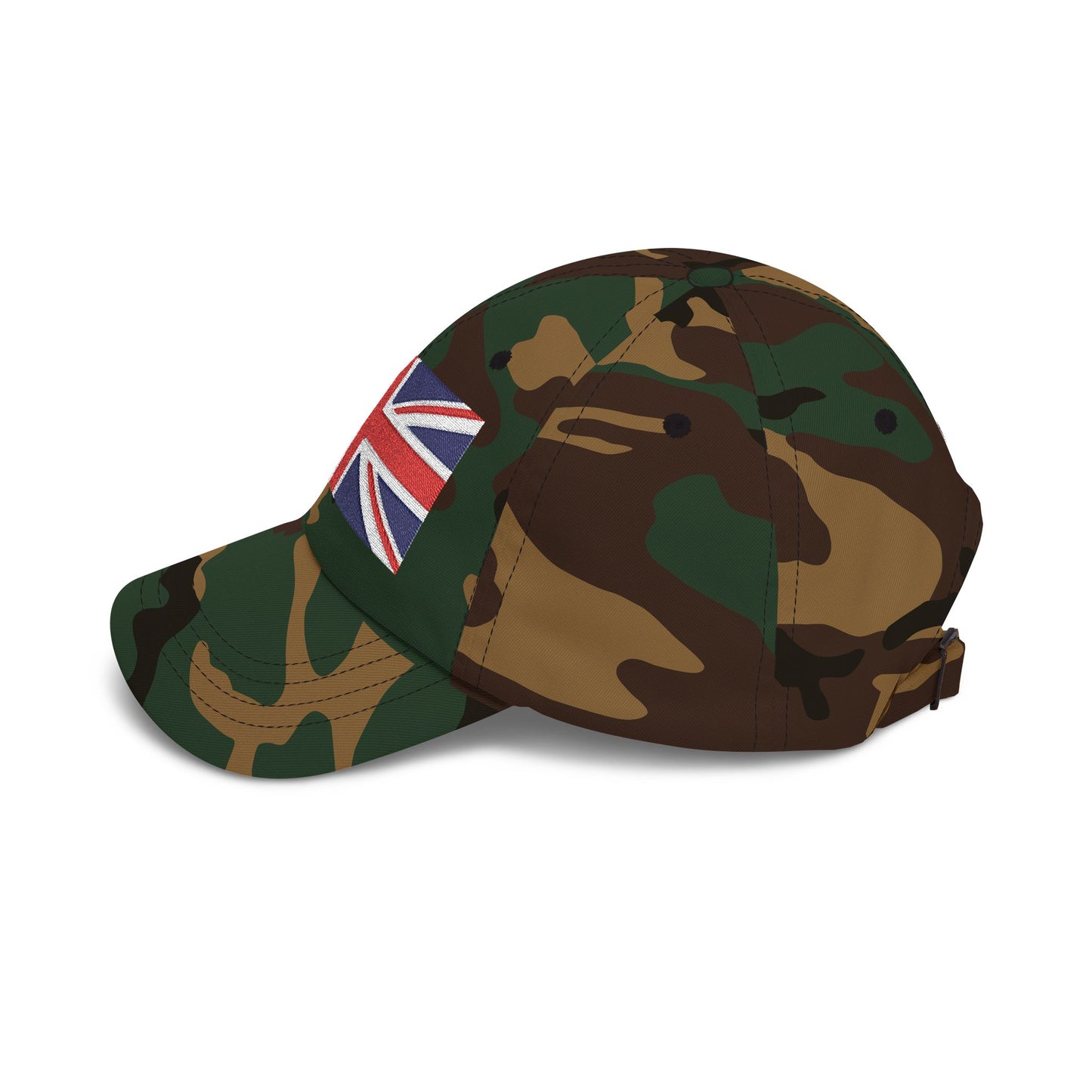Union Jack Embroidered Dad Cap Hats Printify