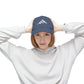 Distressed Mountain Hat — Minimal White Peak Embroidered Cap