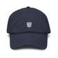 Shaved Ice Embroidered Washed Baseball Cap Hats Printify One size Navy
