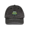 Embroidered Vintage Car Cap — Distressed Retro Baseball Hat Hats Printify One size Black