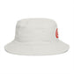 Cola Logo Brown Bucket Hat – Retro Soda-Inspired Summer Hat Hats Printify