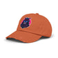 Samurai Skull Distressed Cap — Neon Retro Gamer Hat Hats Printify