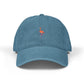 Embroidered Flamingo Denim Hat – Pink Flamingo Baseball Cap Hats Printify One size Blue