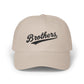 Brothers Dad Cap – Vintage Script Embroidered Baseball Hat Hats Printify Stone One size