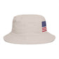 American Flag Bucket Hat — Patriotic USA Embroidered Sun Hat