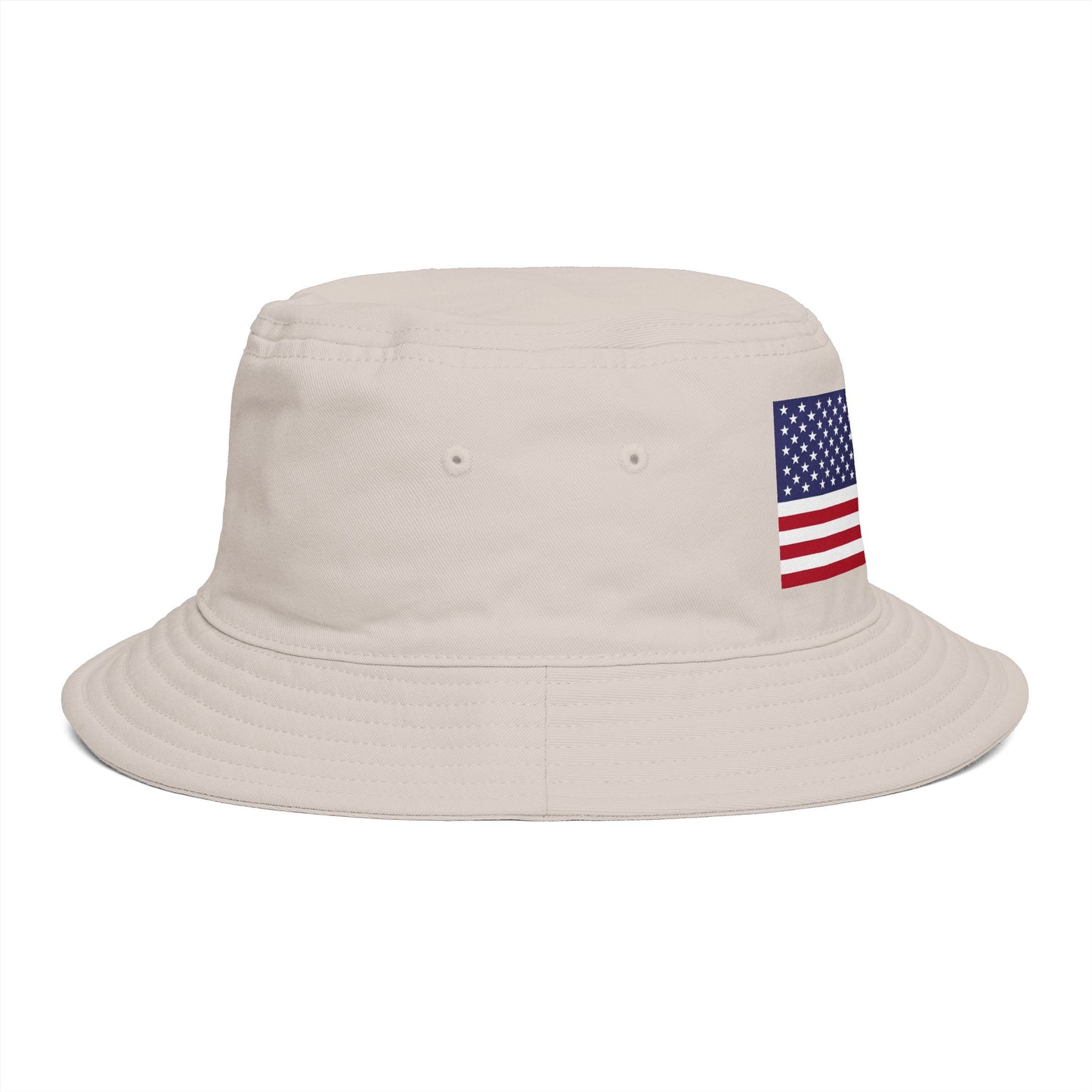American Flag Bucket Hat — Patriotic USA Embroidered Sun Hat