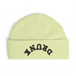 Cuff Beanie — 'DRUNK' Embroidered Cuffed Knit Hat (Streetwear Winter Beanie)
