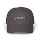 Boomer Embroidered Dad Cap – Retro Patch Baseball Hat Hats Printify Dark Grey One size