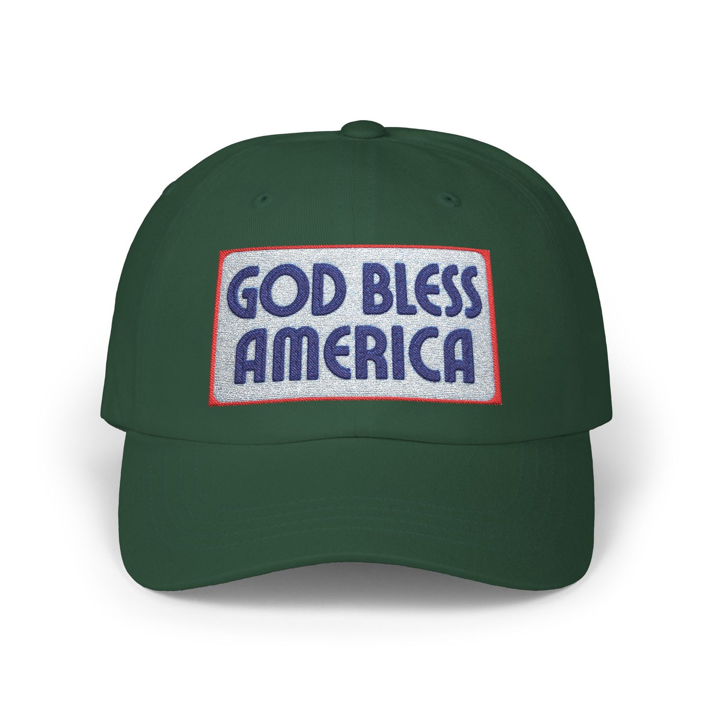 God Bless America Dad Cap — Patriotic Embroidered Baseball Hat