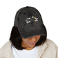 Vintage Embroidered Cap – Red LA Floral Baseball Hat Hats Printify