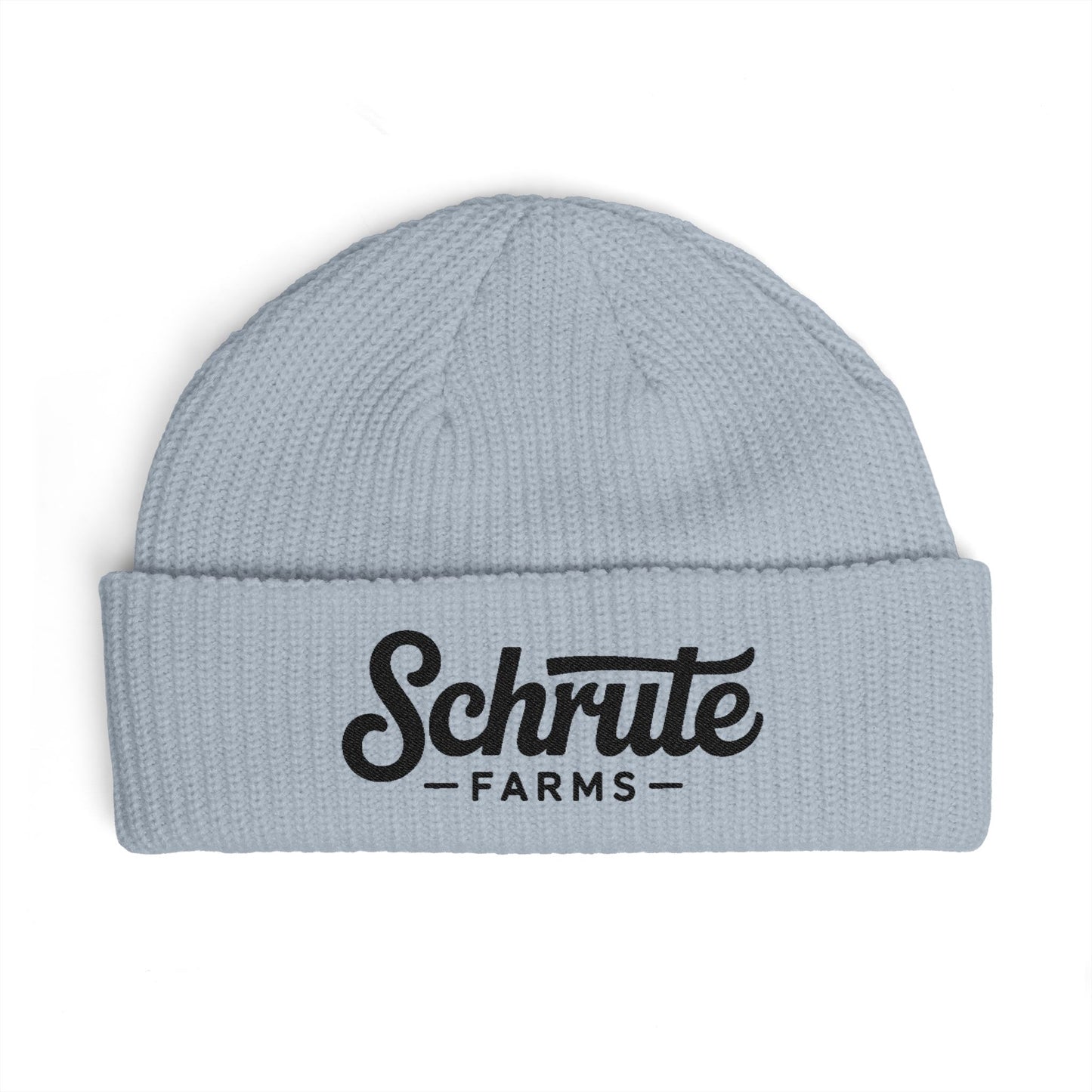Schrute Farms Cuff Beanie – Embroidered Farm Logo Winter Hat Hats Printify