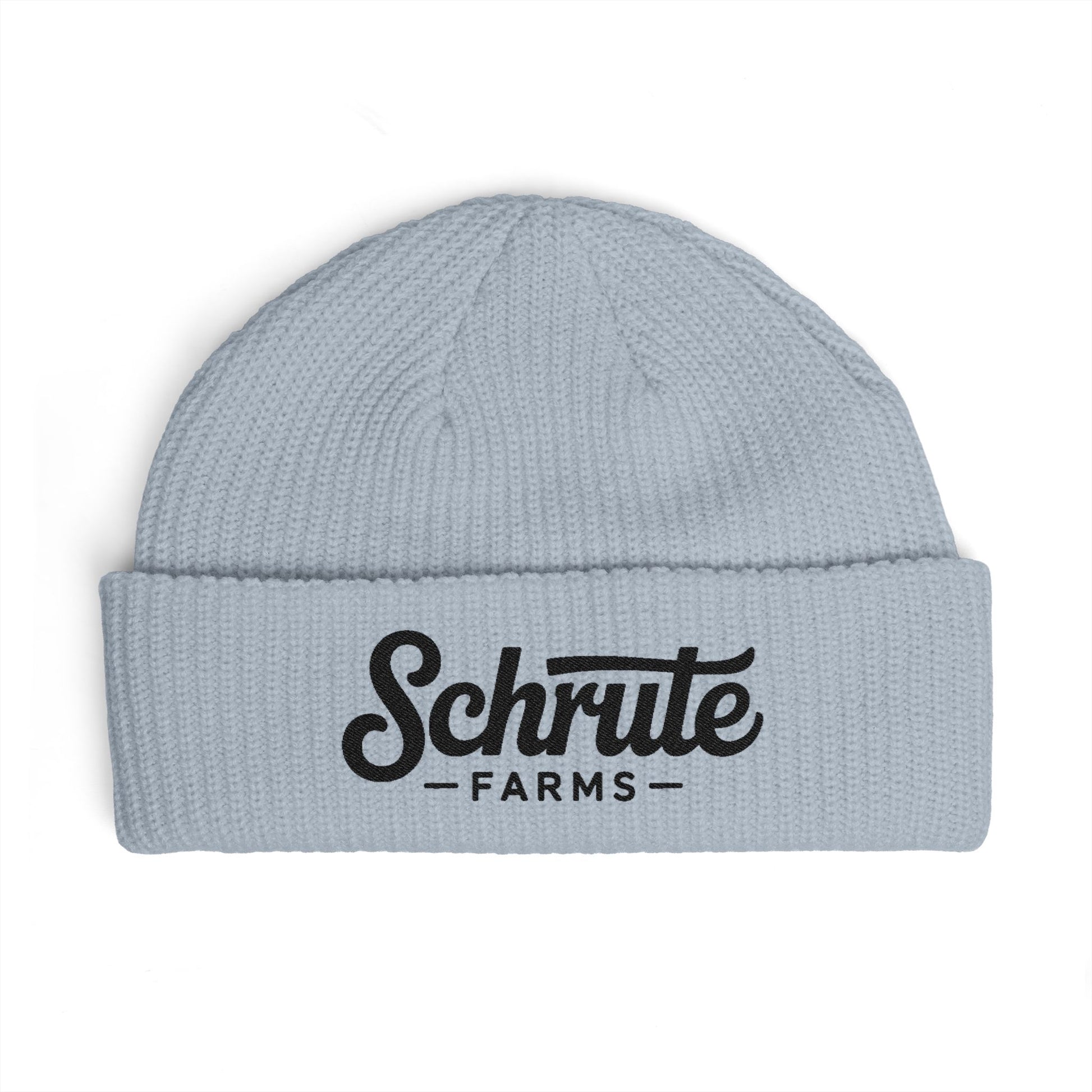 Schrute Farms Cuff Beanie – Embroidered Farm Logo Winter Hat Hats Printify