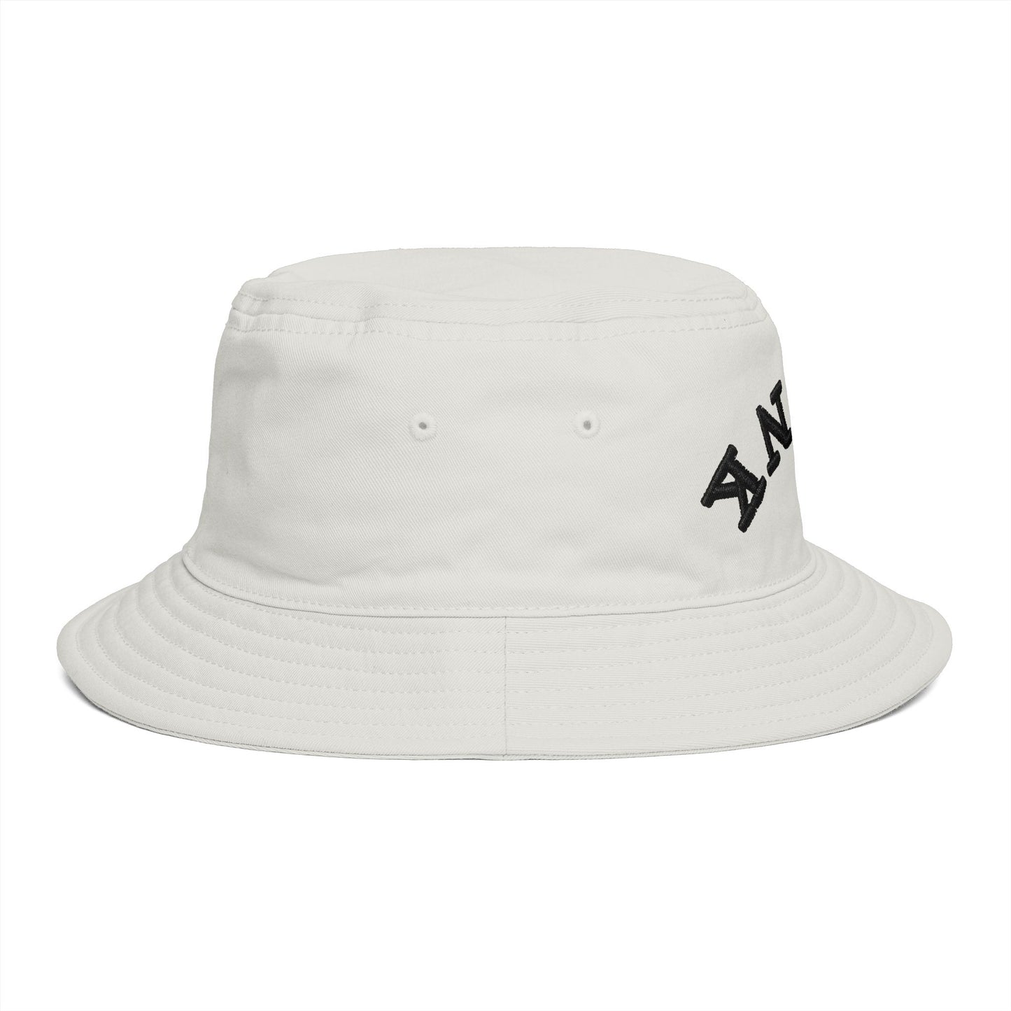 Drunk Arched Brown Bucket Hat – Retro Party & Festival Headwear