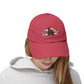 Distressed Baseball Cap — LA Logo with Angel Wings & Clouds