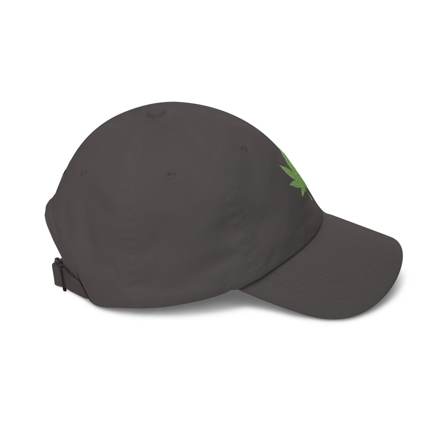 Classic Dad Cap – Embroidered Green Cannabis Leaf Baseball Hat