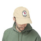 Distressed Surf Cap — "Filthy Flamingo Surf Gang" Embroidered Patch Hat