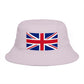 Union Jack Bucket Hat — British Flag Cotton Sun Hat Hats Printify One size Orchid