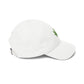 Classic Dad Cap – Embroidered Green Cannabis Leaf Baseball Hat Hats Printify