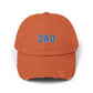 Distressed 'DAD' Baseball Cap - Vintage Dad Hat, Father's Day Gift Hats Printify Burnt Orange One size