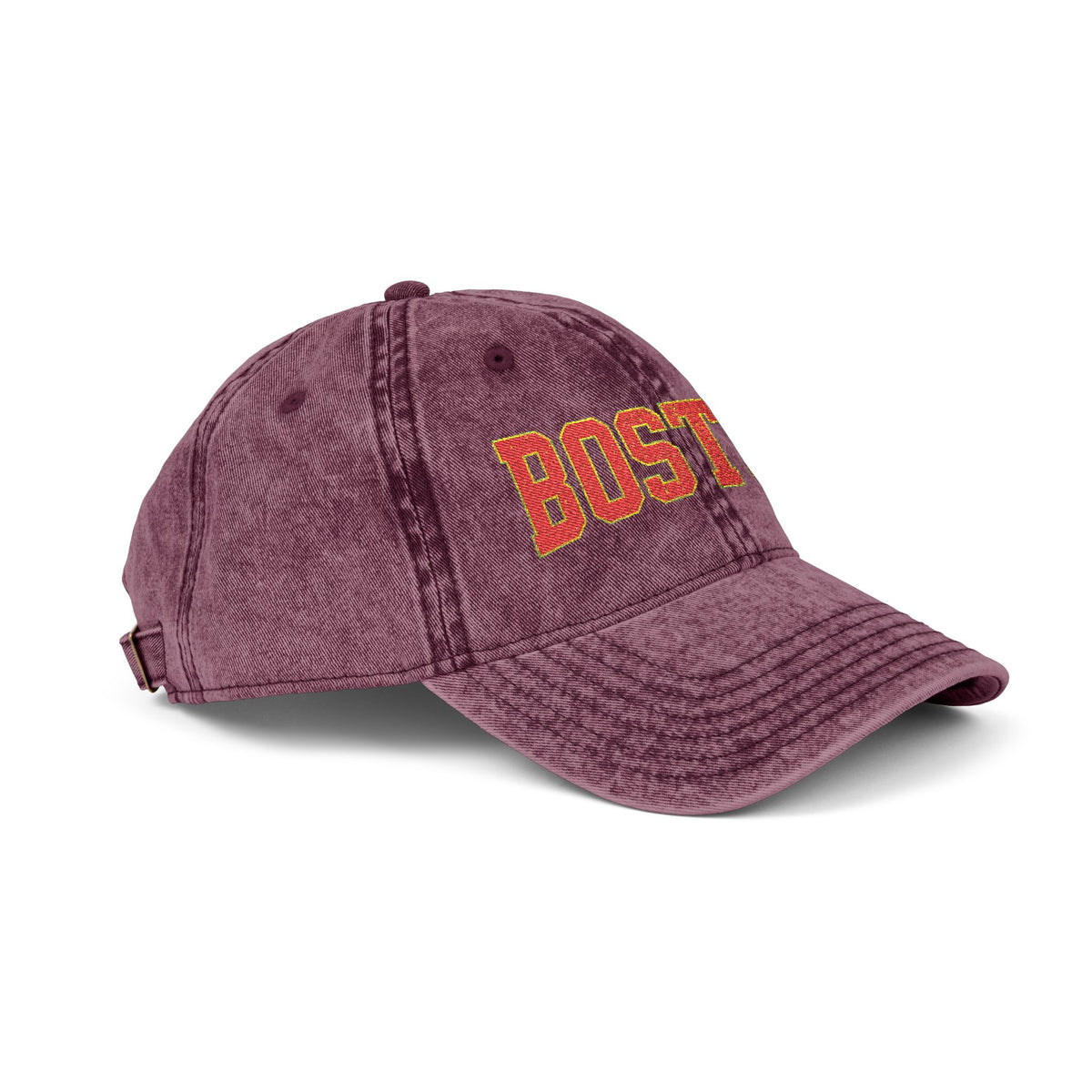 Vintage Embroidered Cap — Retro Sunset Patch Baseball Hat Hats Printify