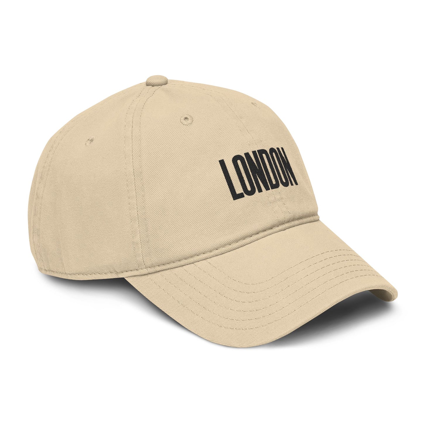 London Embroidered Washed Baseball Cap Hats Printify