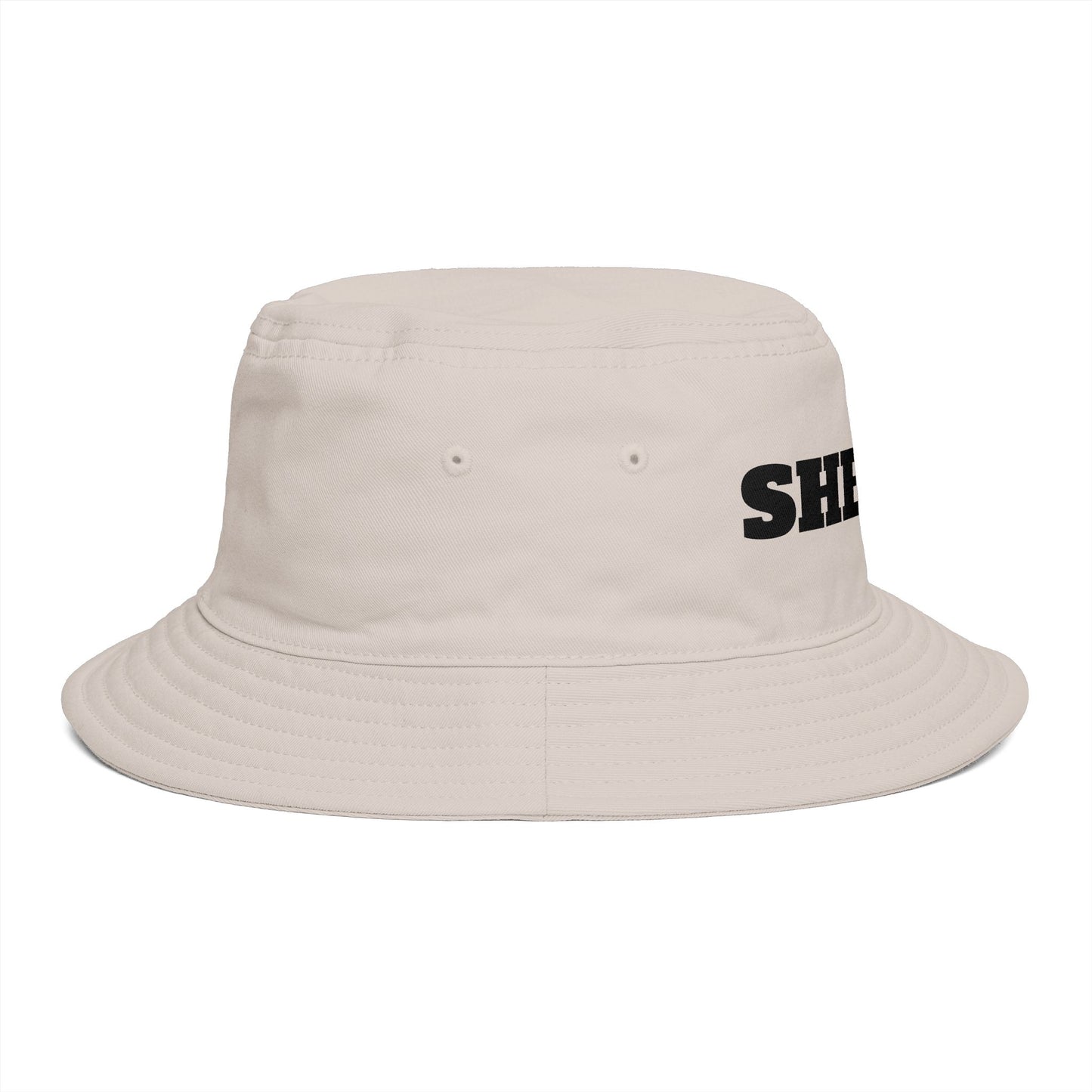 Shriff Bucket Hat — Retro Western Brown Cotton Sun Hat Hats Printify