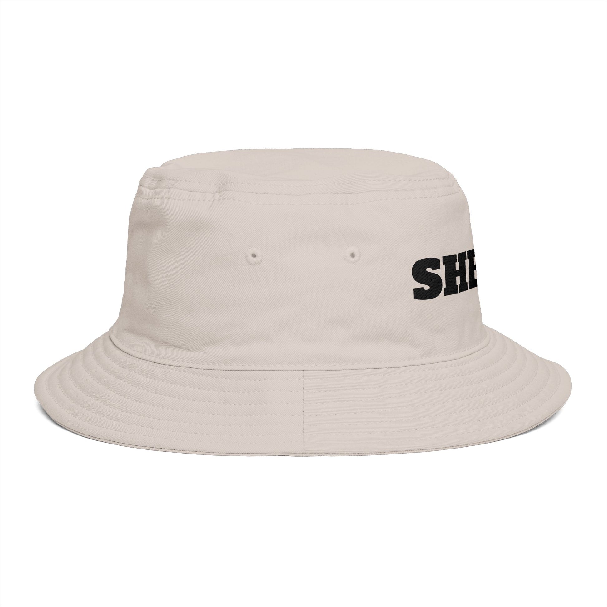 Shriff Bucket Hat — Retro Western Brown Cotton Sun Hat Hats Printify