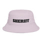 Shriff Bucket Hat — Retro Western Brown Cotton Sun Hat Hats Printify One size Orchid