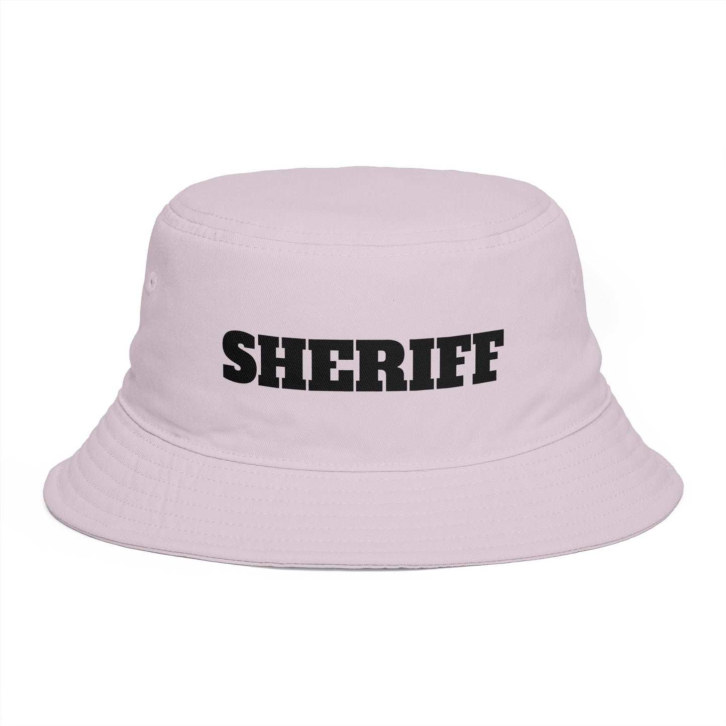 Shriff Bucket Hat — Retro Western Brown Cotton Sun Hat Hats Printify One size Orchid