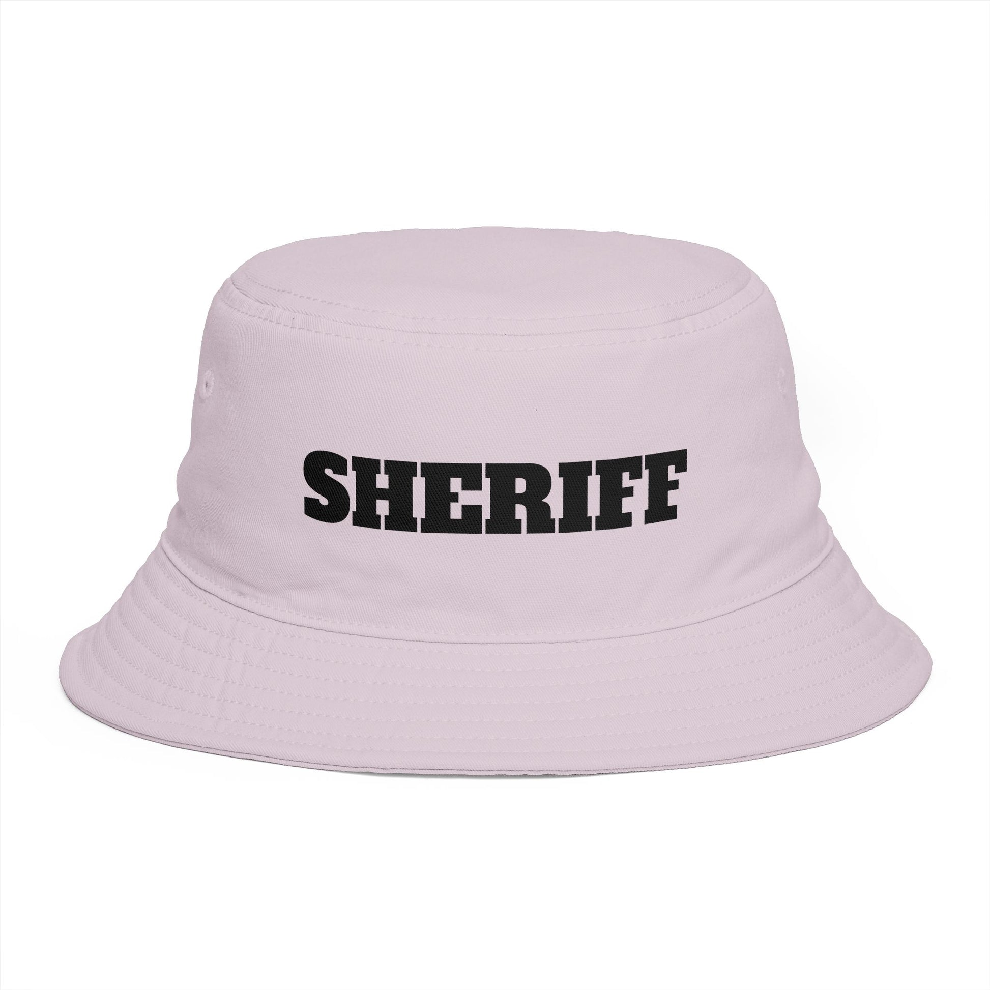 Shriff Bucket Hat — Retro Western Brown Cotton Sun Hat Hats Printify One size Orchid