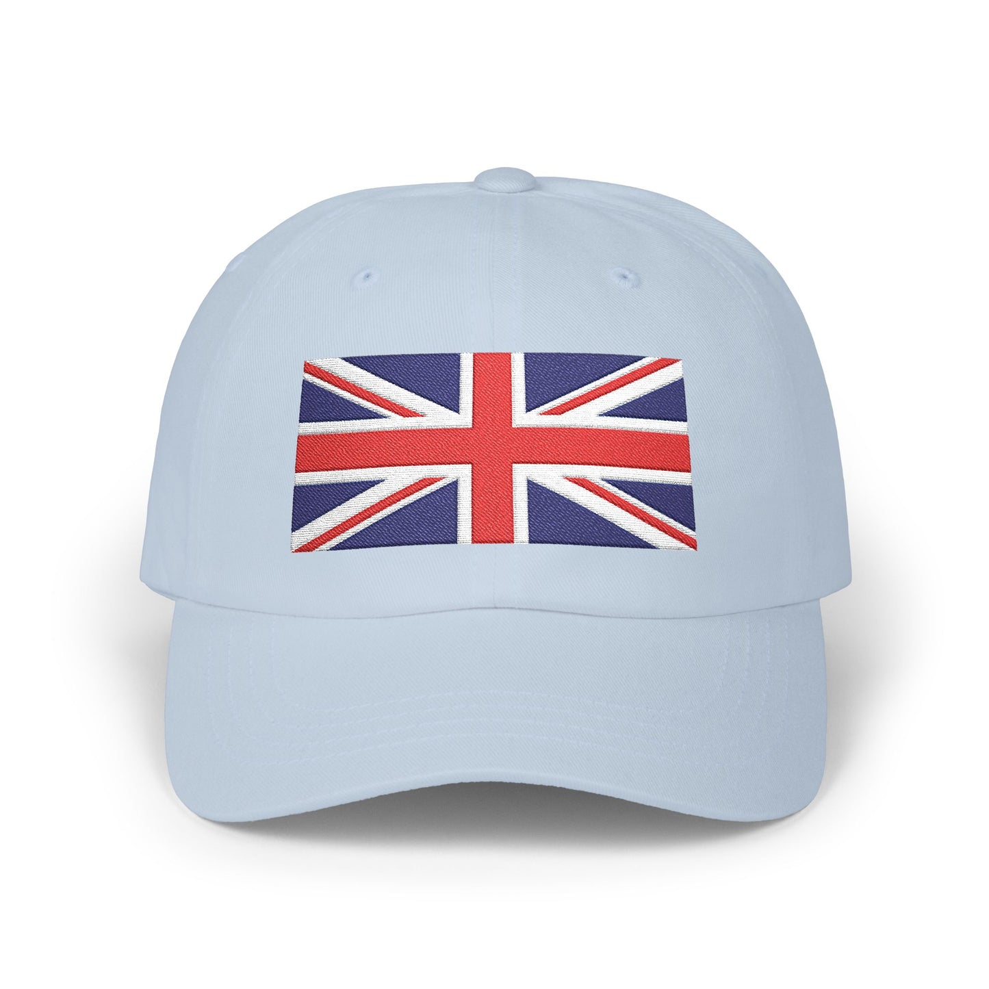 Union Jack Embroidered Dad Cap Hats Printify Light Blue One size