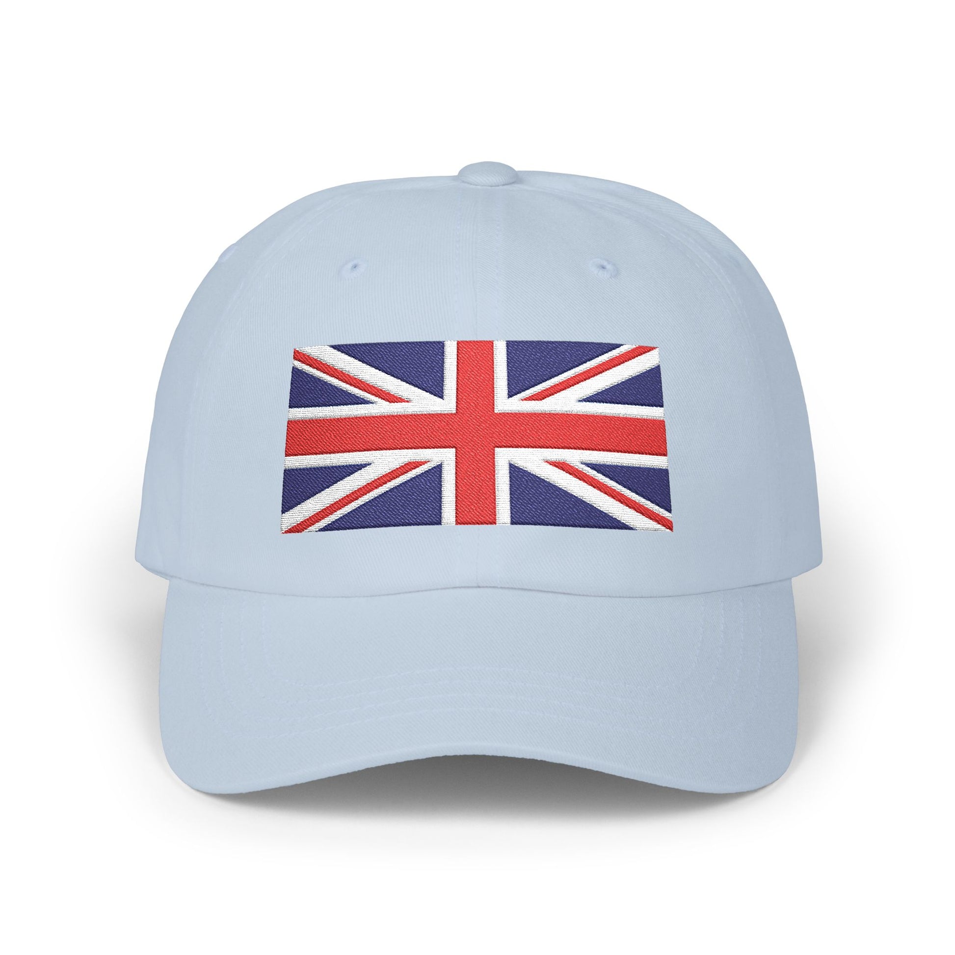 Union Jack Embroidered Dad Cap Hats Printify Light Blue One size
