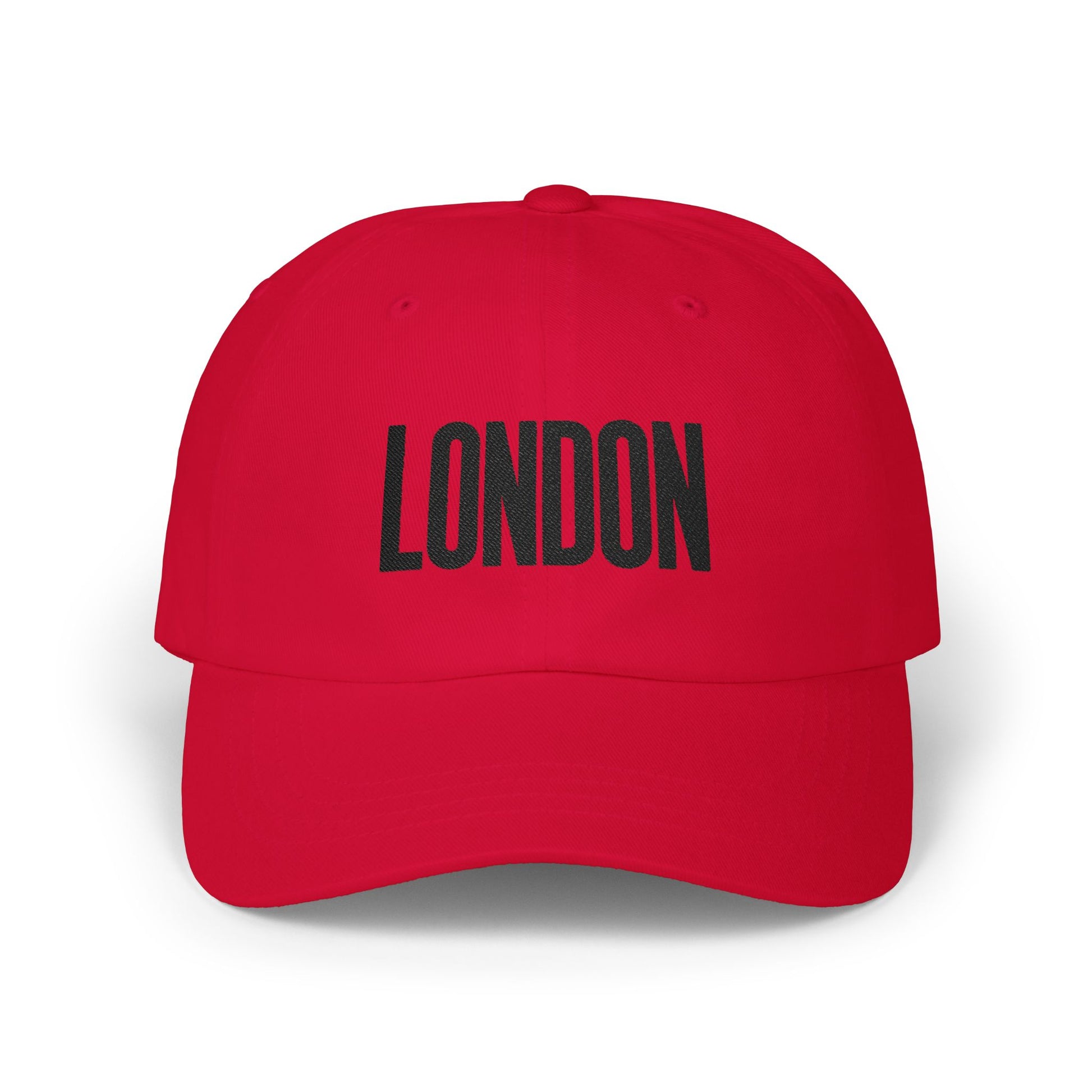 London Embroidered Dad Cap Hats Printify Cranberry One size